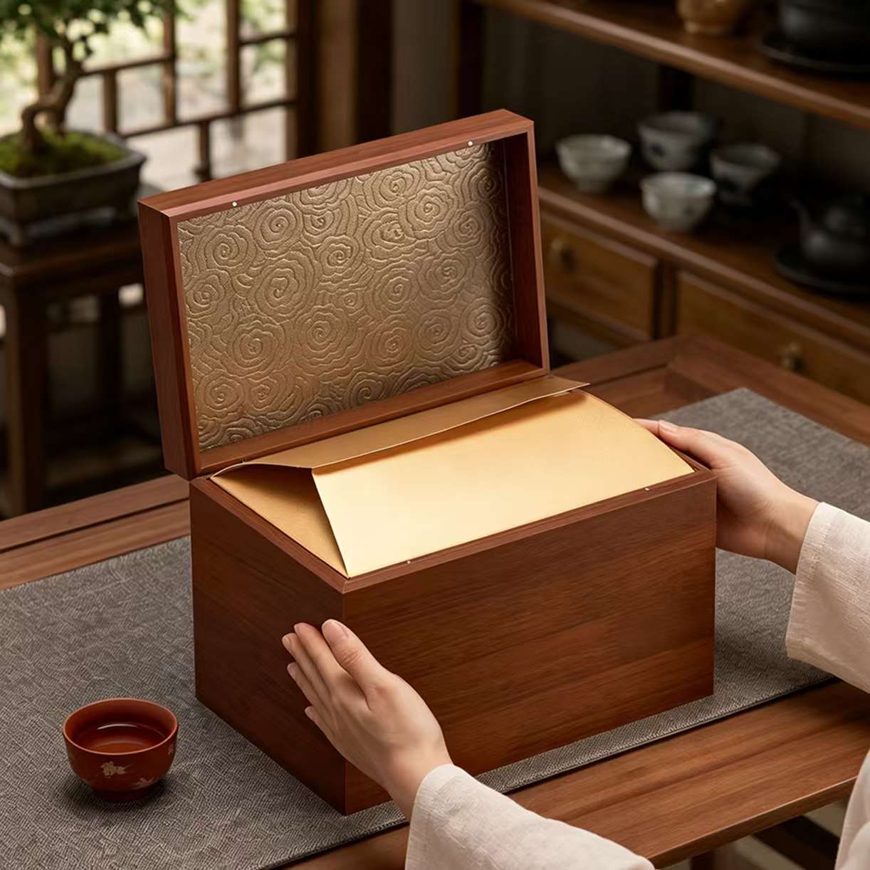 实木礼盒开箱