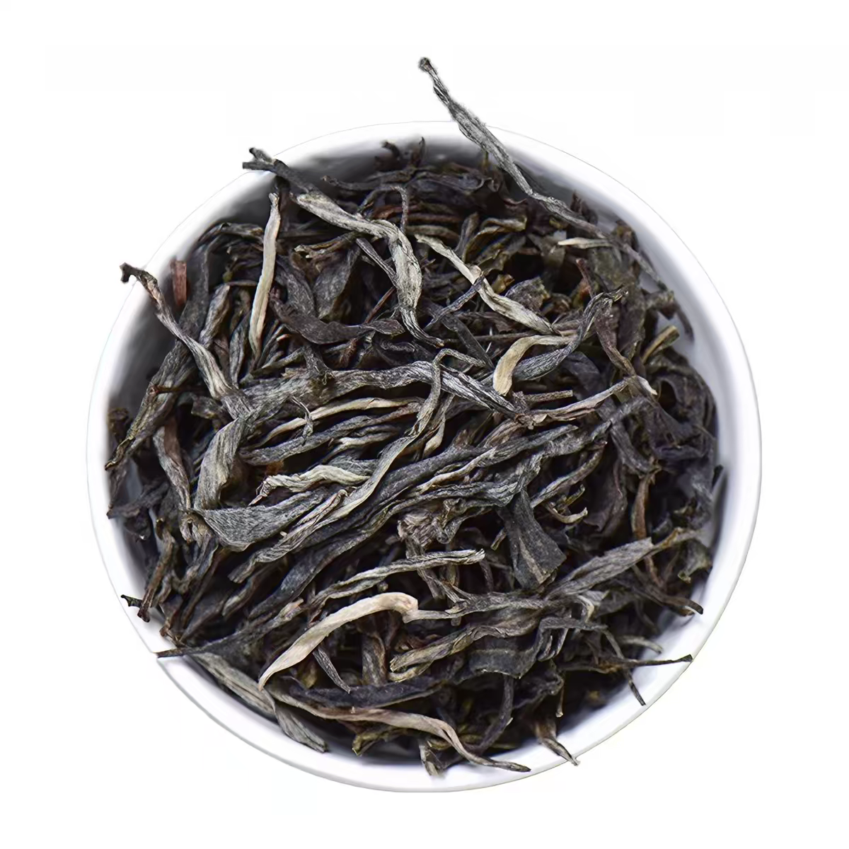 干茶白毫显露